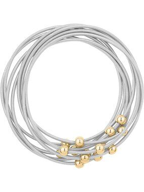 Multi Strand Guitar String Bracelet Set - Bohemian Stackable Bangles for Women